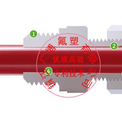 应特格 JACOPFA PVDF PP PTFE  四氟扩口 卡套 入珠接头