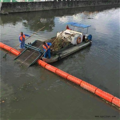 湖北荆门水上拦污栅浮筒 浮式塑料拦污漂 君益批发供应塑料浮筒定做