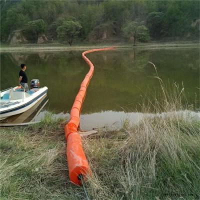 水源地警示浮筒 水上施工平台搭建圆形浮筒 君益水库赛道隔离浮筒