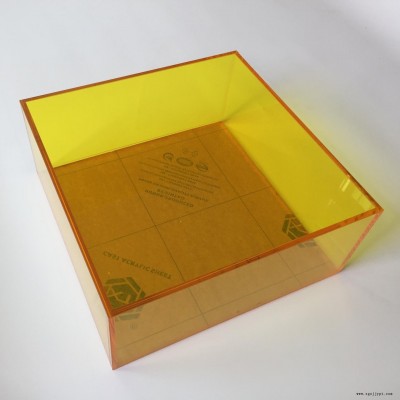 Pmmas厂家定制亚克力盒子有机玻璃箱子收纳盒储物箱亚克力透明盒展示柜半透明有机玻璃箱子