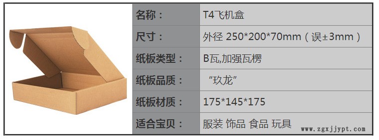 现货供应三层特硬T4优质快递飞机盒 限发广东省示例图4