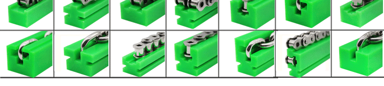 耐磨塑料链条导轨 UHMWPE链条滑动导轨 CF型单排链条导轨示例图2