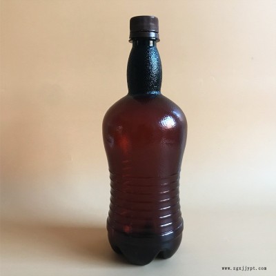 铭诺 塑料啤酒瓶厂家 透明茶色塑料啤酒瓶 1000毫升塑料啤酒瓶  PET防爆饮料瓶