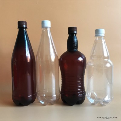 铭诺 塑料啤酒瓶厂家 PET饮料瓶  1000毫升塑料啤酒瓶 耐摔塑料酒瓶