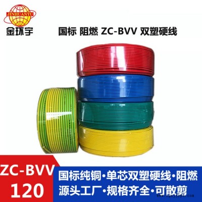 深圳市金环宇电线 ZC-BVV 120电线 铜芯聚氯乙烯绝缘电线 1卷起