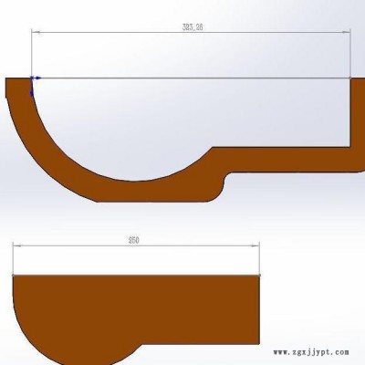 天艺模具高323*500毫米长挑檐桁模具  古建模具 塑料模具图2