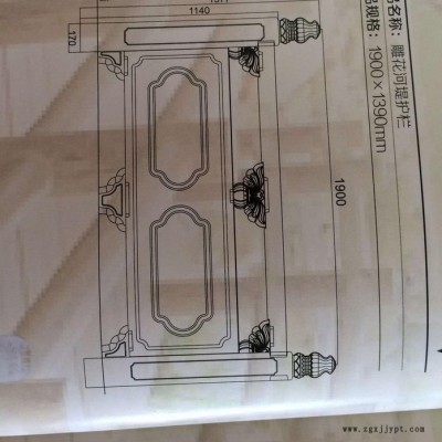 河堤护栏  园林景观-  水泥仿汉白玉 仿大理石雕花护栏 混凝土制品图3