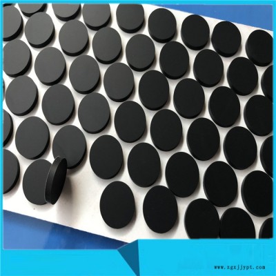 工厂现货3mm黑色硅胶垫 圆形硅胶垫 电器底部防碰垫 自粘透明脚垫