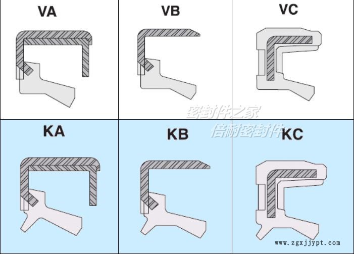 骨架油封截面图2