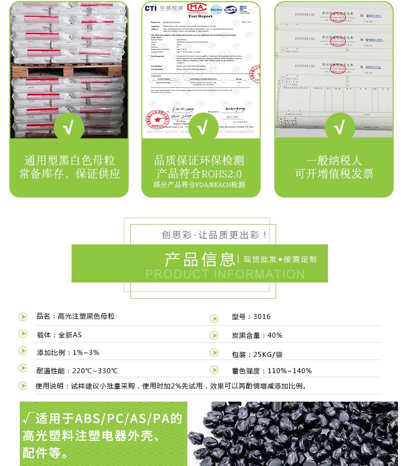 abs注塑高光黑色母粒