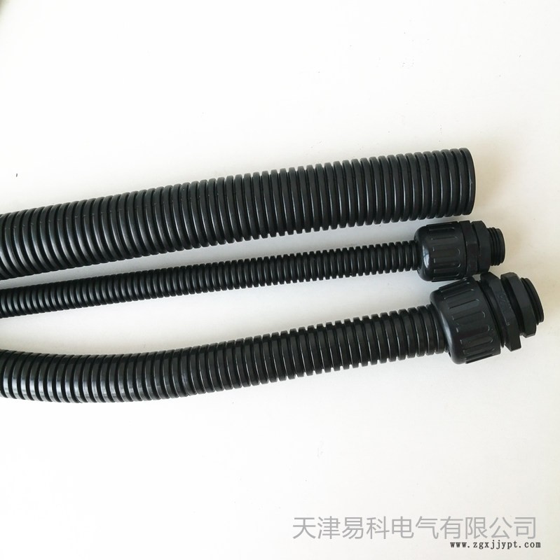 青海果洛厂家批发尼龙软管黑色塑料软管 双层双开口尼龙软管 规格齐全