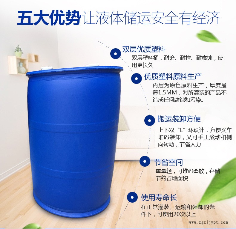 8KG单环200L塑料桶化工桶增塑剂包装耐压抗腐蚀示例图3