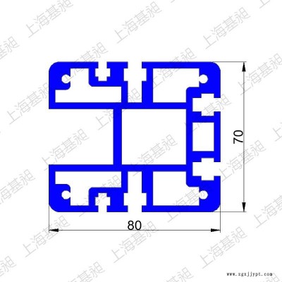 模组滑台铝型材 往复机轨道 80*70机械手铝材铝镁合金