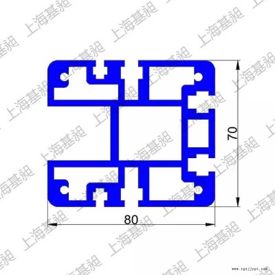 工业铝型材导轨 往复机导轨框架异型机械手铝材80*70铝合金铝镁合金